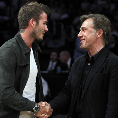 David Beckham watches NBA Western Conference semi-final