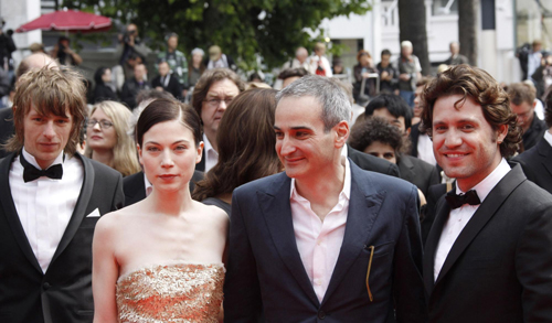 Cast members arrives on red carpet for screening of film Carlos