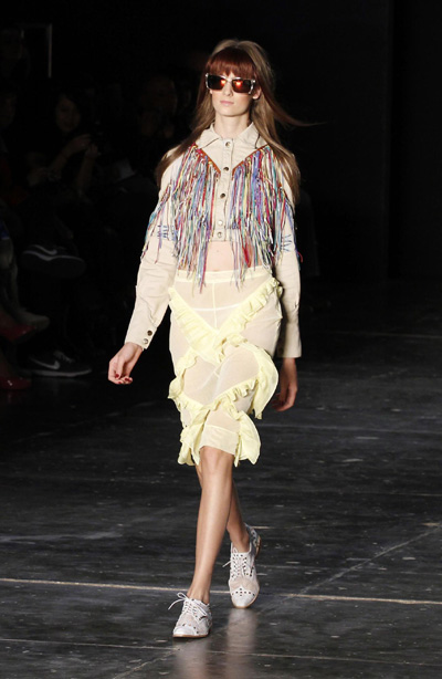 Gisele Bundchen present creation at Sao Paulo Fashion Week