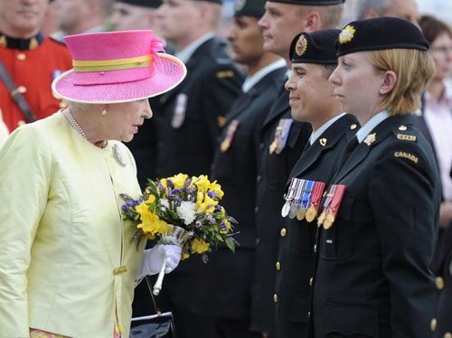 Britain's Queen Elizabeth at Canada