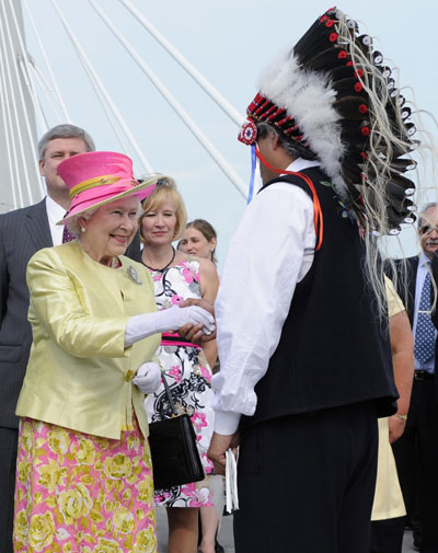 Britain's Queen Elizabeth at Canada