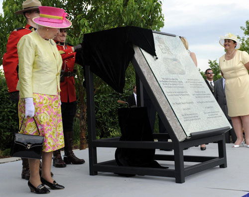 Britain's Queen Elizabeth at Canada