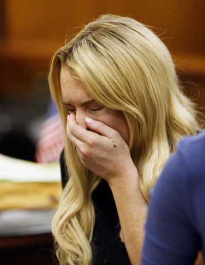 Distraught Lindsay Lohan sentenced to 90 days jail