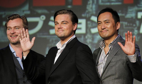 Japanese premiere of 'Inception' in Tokyo