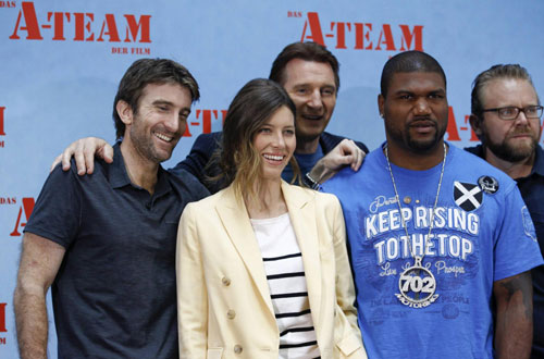 Jessica Biel at photocall introducing 