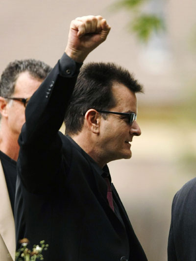 Charlie Sheen pleads guilty to assault