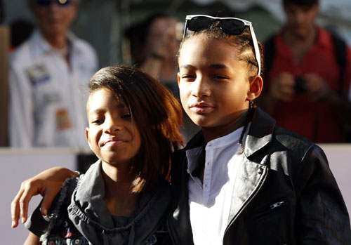 Jackie Chan and Jaden Smith at Japanese premiere of 