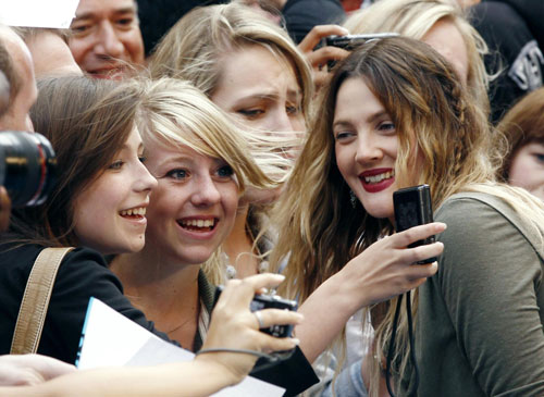 Drew Barrymore and Justin Long attend UK premiere of film 'Going the Distance' in London