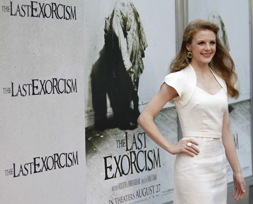 Cast members arrive at premiere of 'The Last Exorcism' in Hollywood