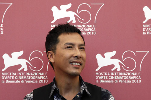 Donnie Yen arrives for a photocall for 'The Legend of the Fist: The Return of Chen Zhen'