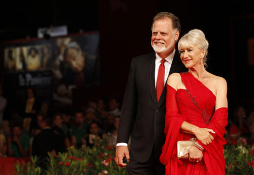 Helen Mirren arrives at the world premiere of 'The Tempest' at 67th Venice Film Festival