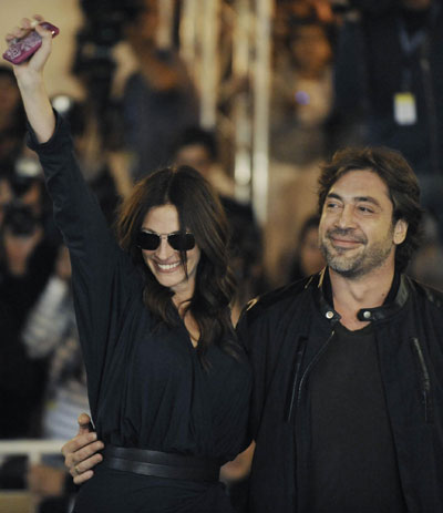 Julia Roberts and Javier Bardem at 58th San Sebastian Film Festival