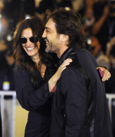 Julia Roberts and Javier Bardem at 58th San Sebastian Film Festival