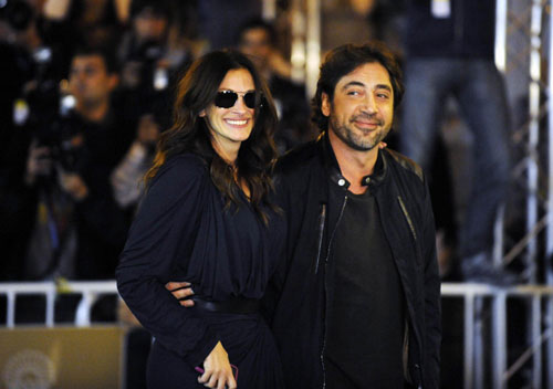 Julia Roberts and Javier Bardem at 58th San Sebastian Film Festival