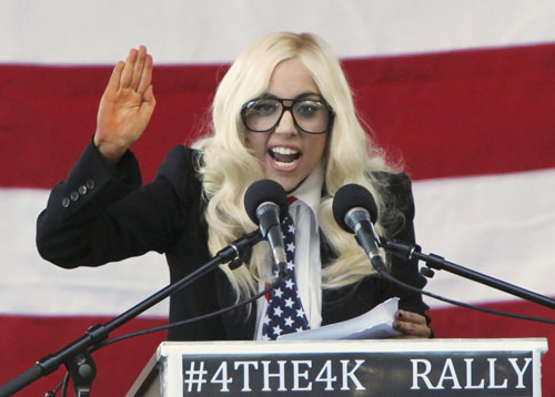 Lady Gaga fights 'don't ask, don't tell' in Maine