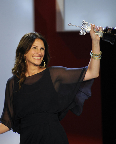 Julia Roberts receives the San Sebastian Prize for lifetime achievement