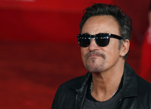 Musician Bruce Springsteen arrives on red carpet at Rome Film Festival