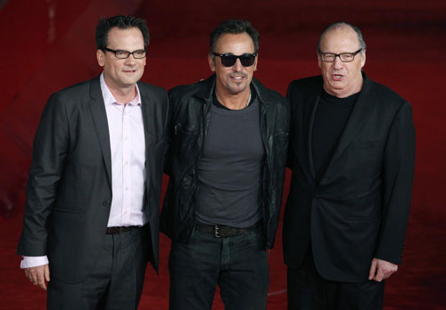 Musician Bruce Springsteen arrives on red carpet at Rome Film Festival