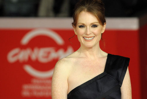 Julianne Moore receives a life-time acting award at Rome Film Festival