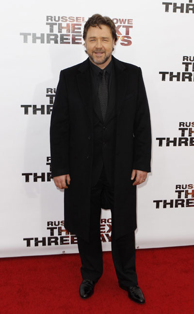 Premiere of film 'The Next Three Days' in New York