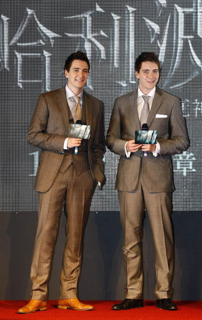 James and Oliver Phelps promote 'Harry Potter and the Deathly Hallows: Part 1' in Taipei