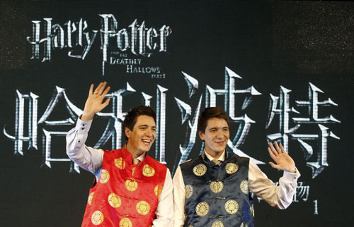 James and Oliver Phelps promote 'Harry Potter and the Deathly Hallows: Part 1' in Taipei