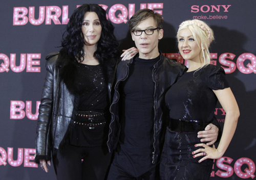 Cast memebers promote the movie 'Burlesque' in Berlin