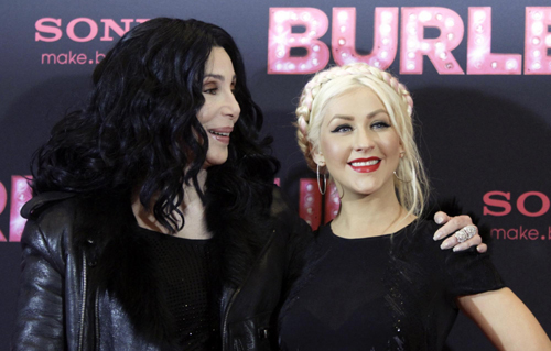 Cast memebers promote the movie 'Burlesque' in Berlin