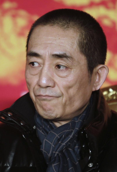 Zhang Yimou attends a news conference for his new movie 'The 13 Women of Nanjing'