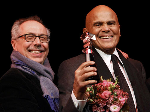 Singer Harry Belafonte receives the Berlinale camera