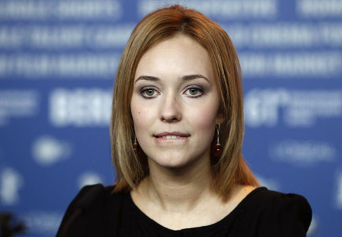 Director Alexander Mindadze promote 'Innocent Saturday' with cast members at the Berlin Film Festival