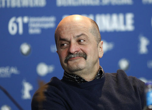 Director Alexander Mindadze promote 'Innocent Saturday' with cast members at the Berlin Film Festival