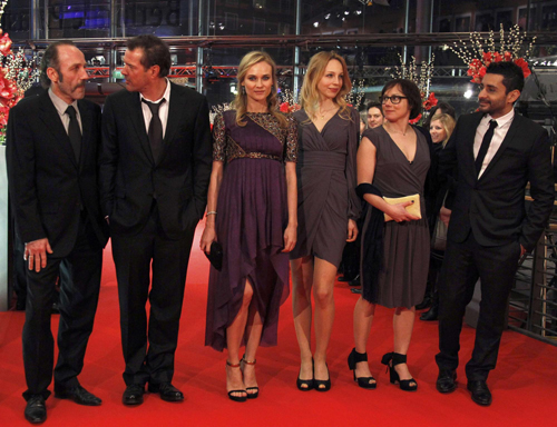 Celebrities arrive on red carpet for awards ceremony at 61st Berlinale International Film Festival