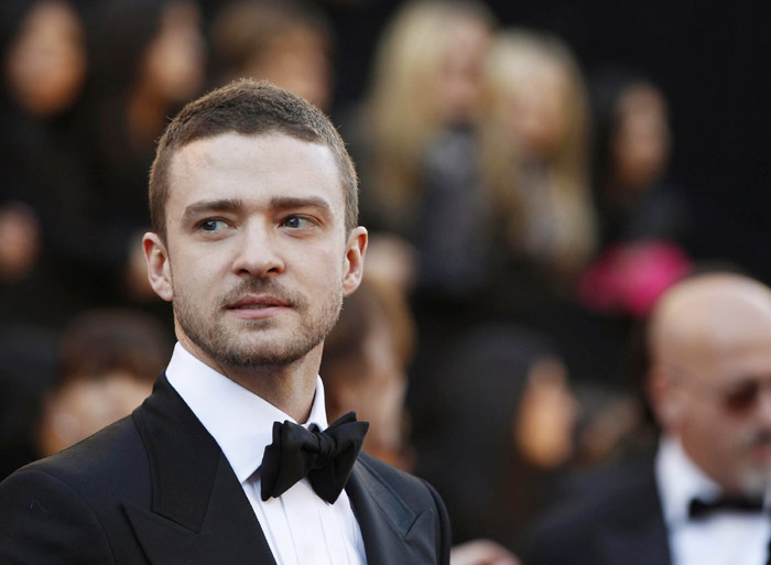 Justin TImberlake arrives at the 83rd Academy Awards