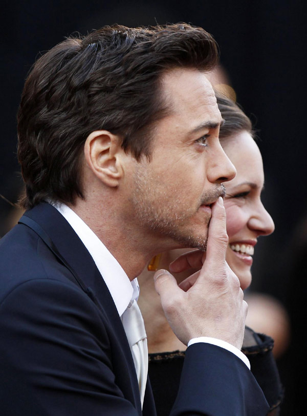 Robert Downey Jr. and wife Susan Levin at 83rd Academy Awards