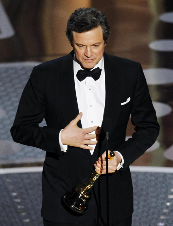 Colin Firth wins the Oscar for best actor