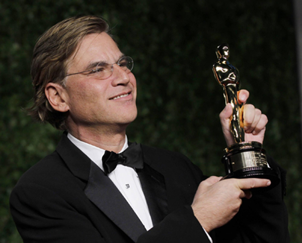 Aaron Sorkin wins the Oscar for best Adapted Screenplay