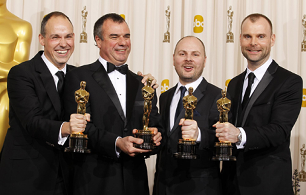 Inception wins the Oscar for Achievement in Visual Effects