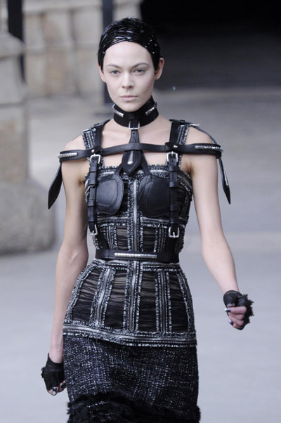 Alexander McQueen fashion collection show during Paris Fashion Week