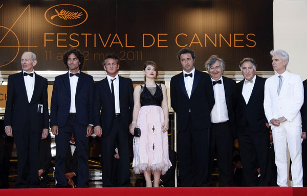 The screening of 'This Must Be The Place' at Cannes