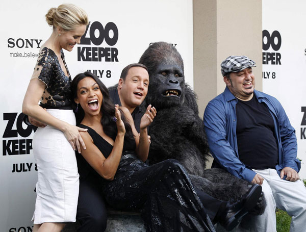 World premiere of the film 'Zookeeper'