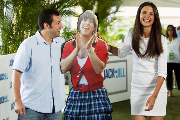 Katie Holmes and Sandler attend 'Jack and Jill' premiere