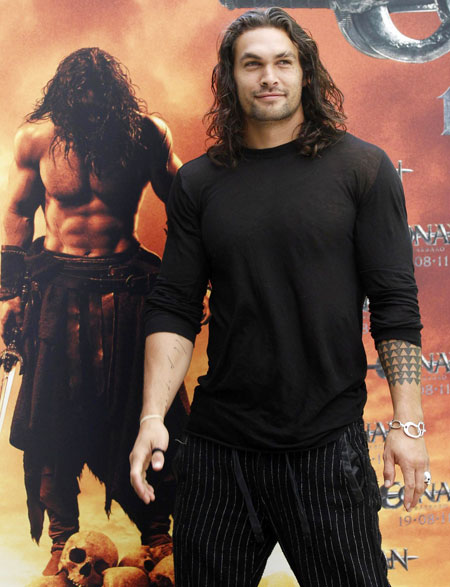 Jason Momoa at presentation of 'Conan the Barbarian'