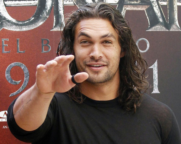 Jason Momoa at presentation of 'Conan the Barbarian'