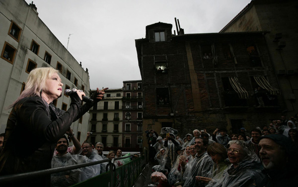 Cyndi Lauper in San Sebastian
