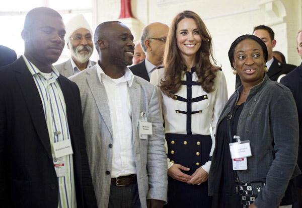 William and Catherine visit Summerfield Community Centre