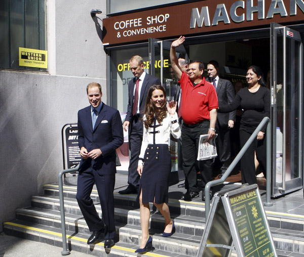 William and Catherine visit Summerfield Community Centre