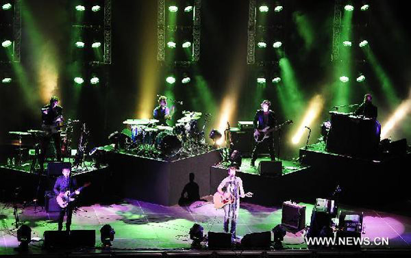 James Blunt performs in Beijing