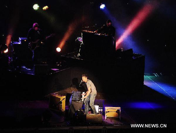 James Blunt performs in Beijing