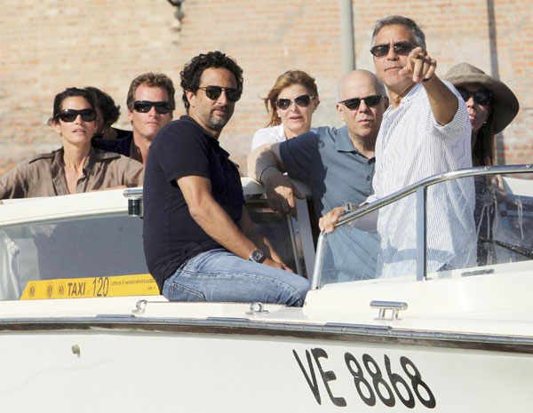 George Clooney in Venice for film festival